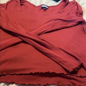 Maroon longsleeve T-shirt
